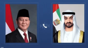 محمد بن زايد يبحث مستجدات المنطقة مع الرئيس الإندونيسي في لقاء ثنائي